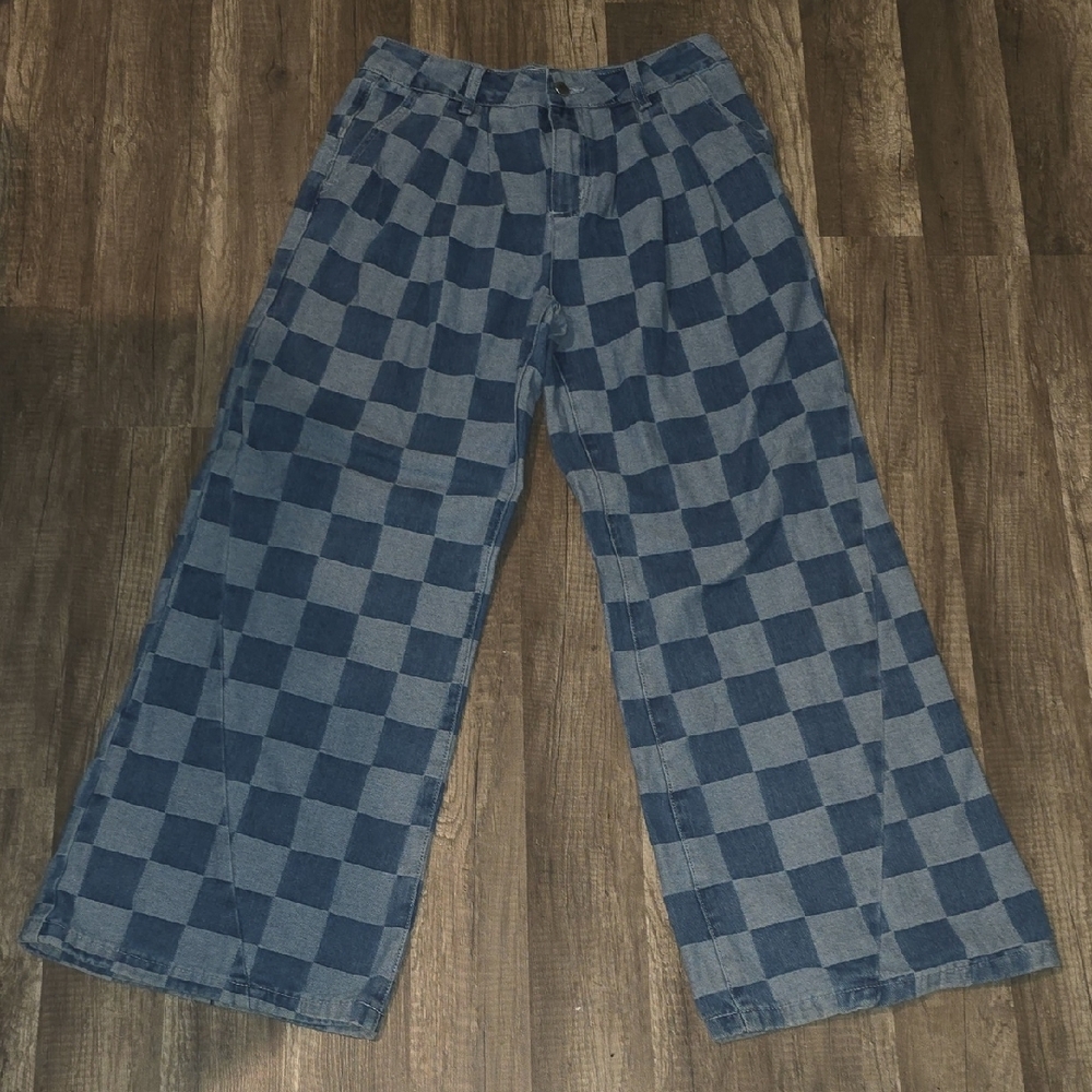 Blue Checkered Pants - Picture 5 of 8